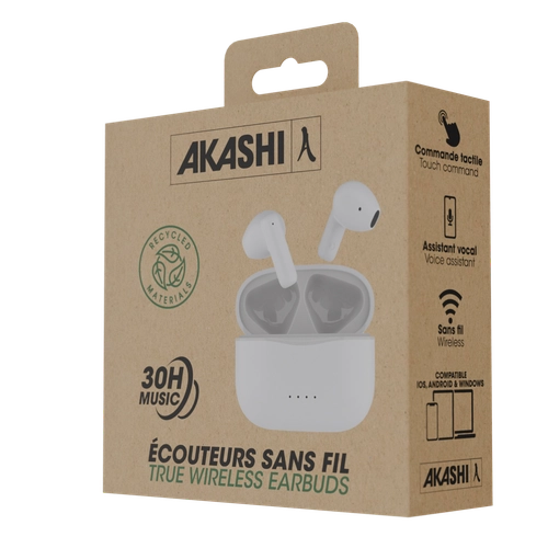 image du produit Ecouteurs sans fil bluetooth 5.4 avec socle de charge