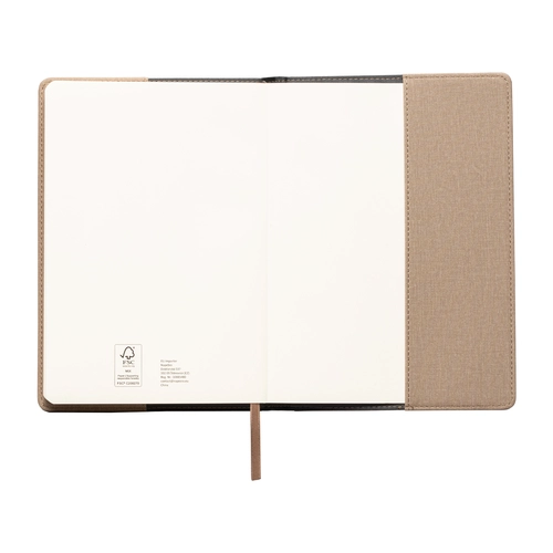 image du produit Ensemble carnet rechargeable en PU recyclé bicolore avec stylo – A5