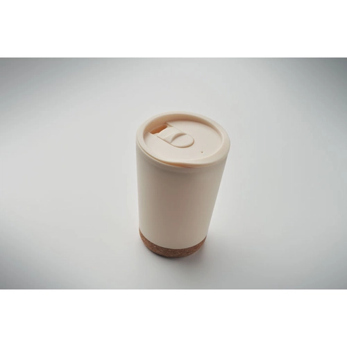 image du produit Gobelet à double paroi en PP avec base en liège 300 ml