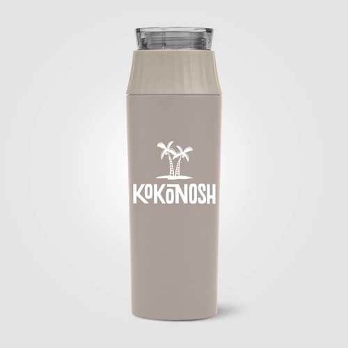 image du produit Gourde à couvercle étanche en acier inoxydable recyclé - 590 ml