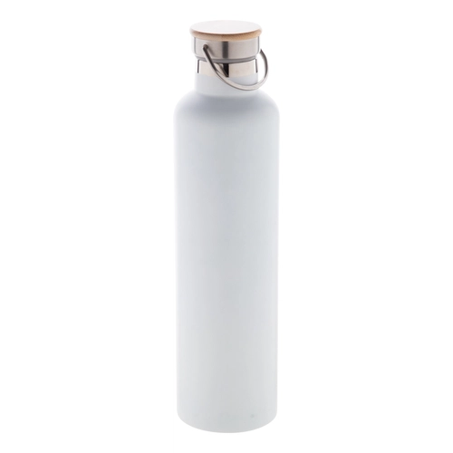 image du produit Gourde inox 1 litre - Thermos avec couvercle bambou