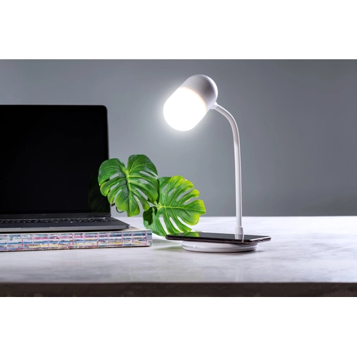 image du produit Lampe LED avec chargeur induction et enceinte bluetooth