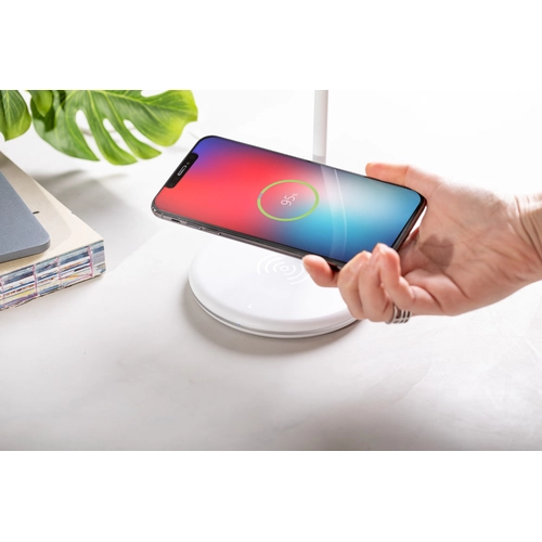 image du produit Lampe LED avec chargeur induction et enceinte bluetooth