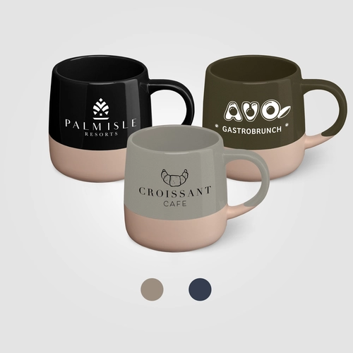 image du produit Mug céramique - design à blocs de couleur - 445 ml
