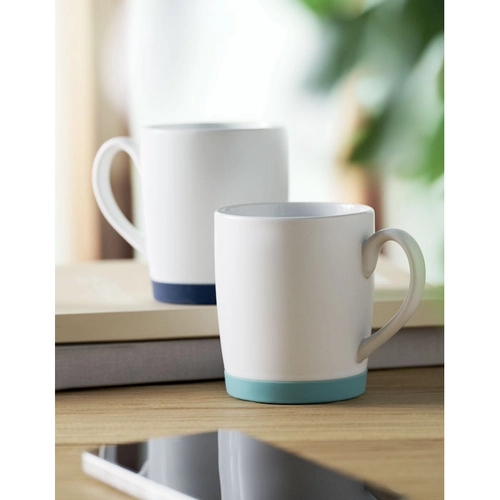image du produit Mug en céramique avec finition blanche mate et base en silicone