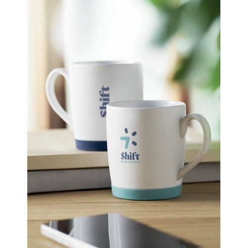 image du produit Mug en céramique avec finition blanche mate et base en silicone