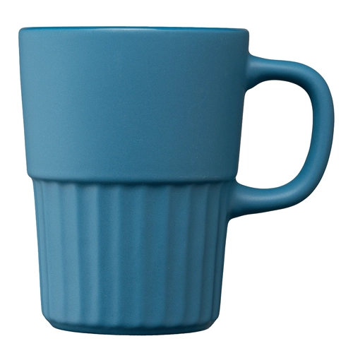 image du produit Mug en céramique avec finition mate et relief cannelé – 445 ml