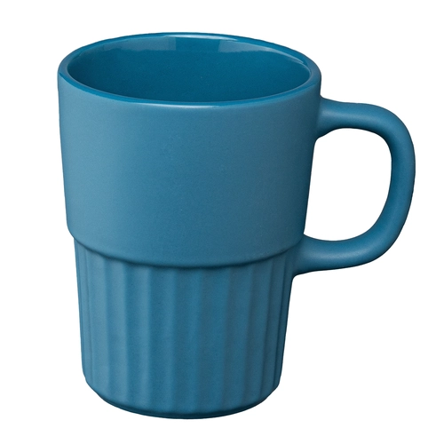 image du produit Mug en céramique avec finition mate et relief cannelé – 445 ml