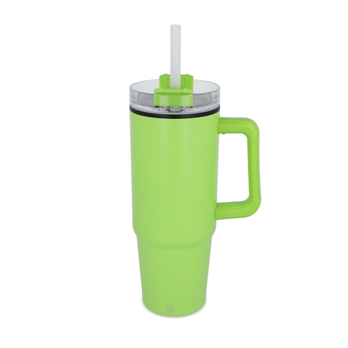 image du produit Mug isotherme avec poignée et paille 800ml