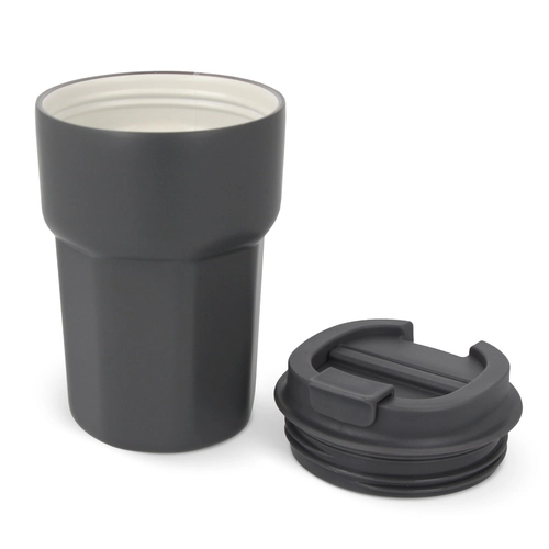 image du produit Mug thermos 350 ml en acier inox et céramique