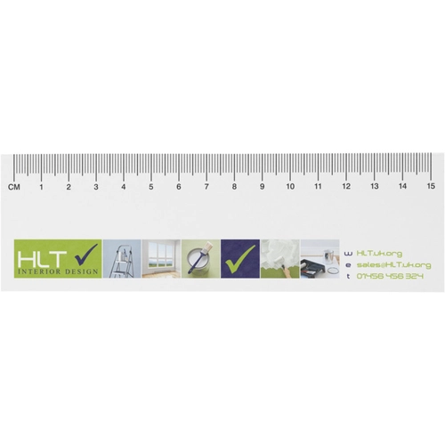 image du produit Notes autocollantes recyclées Sticky-Mate® avec règle imprimée 15 cms