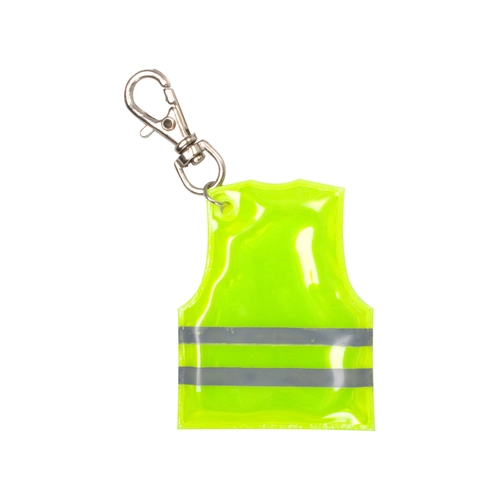 image du produit Porte clés mousqueton avec mini veste réfléchissante