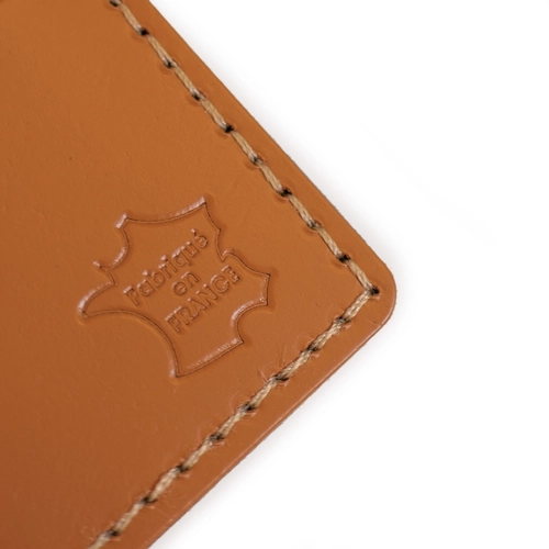 image du produit Porte-passeport cuir régénéré - made in France