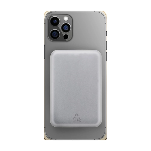 image du produit Power bank en aluminium recyclé avec boîtier semi-transparent