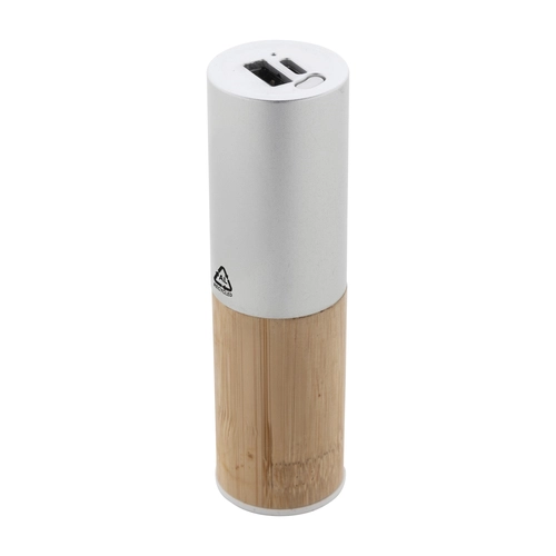 image du produit Power bank en aluminium recyclé et bambou