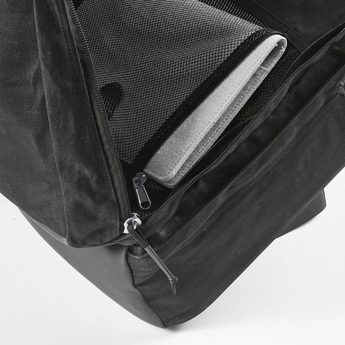 image du produit Sac à dos en coton recyclé 27l avec revêtement cire - compartiment pour ordinateur