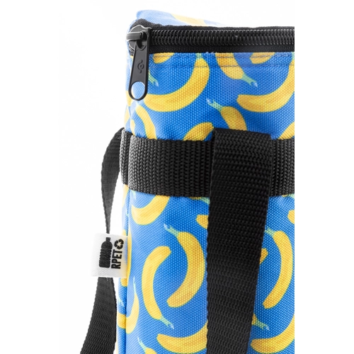 image du produit Sac isotherme bouteille zippé sur mesure en polyester RPET 600D