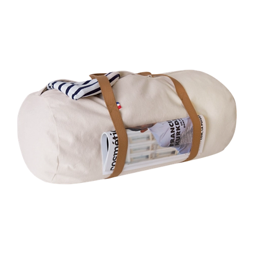 image du produit Sac polochon confectionné et tissé en France - coton recyclé 250gr/m2