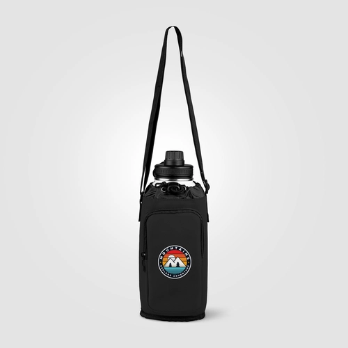 image du produit Sac pour bouteille en PU recyclé à fermeture éclair - 1.8 L