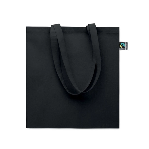 image du produit Sac shopping en coton avec soufflet et longues anses
