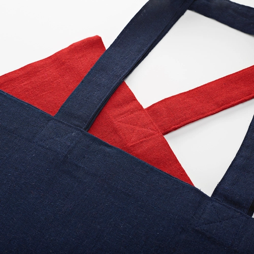 image du produit Sac shopping en coton recyclé et RPET avec soufflet - Totebag 180g/m2 aux couleurs vives