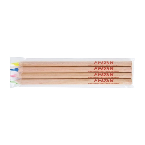 image du produit Sachet de 4 FLUOS prestige naturel 17,6cm, vernis incolore