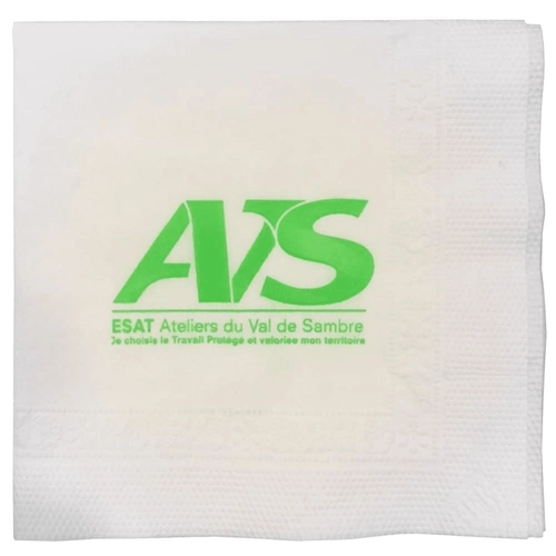 image du produit Serviette cocktail 20x20 cm personnalisée