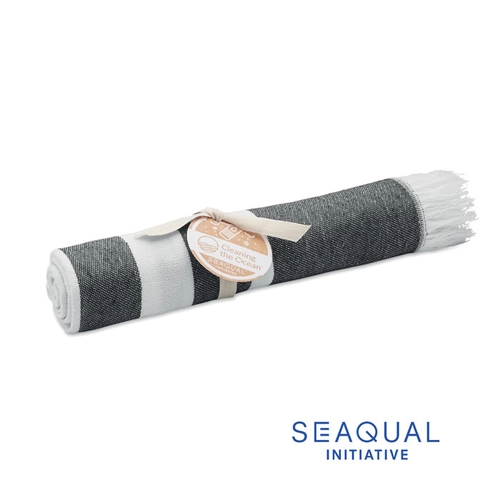 image du produit Serviette de hammam ou de plage en tissu recyclé SEAQUAL® 100X170 CM