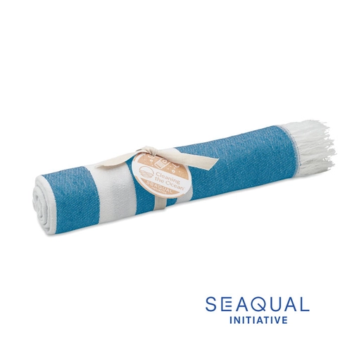 image du produit Serviette de hammam ou de plage en tissu recyclé SEAQUAL® 100X170 CM