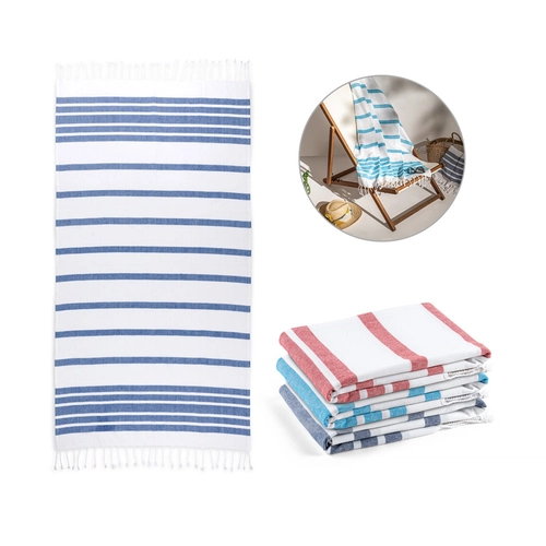 image du produit Serviette de plage en coton recyclé et polyester recyclé 180 g/m²