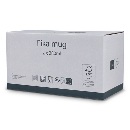 image du produit Set de 2 mugs en céramique de 280 ml chacun
