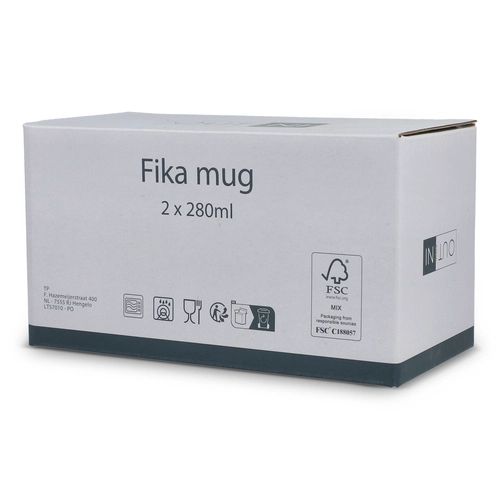 image du produit Set de 2 mugs en céramique de 280 ml chacun
