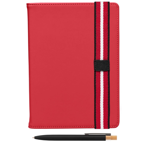 image du produit Set de Stylos Recyclés Chevron avec Carnet Rechargeable – A5