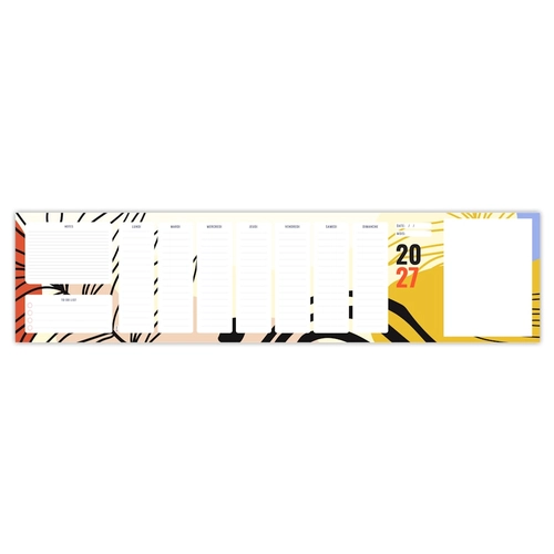 image du produit Sous-main clavier publicitaire avec une grille organiser sur un fond graphic coloré