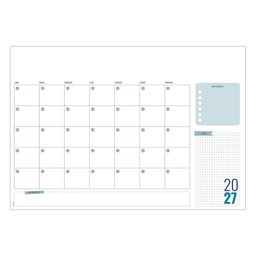 image du produit Sous-main publicitaire avec une grille calendaire spécial to-do-list