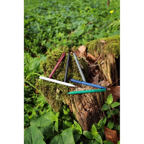 image du produit Stylo à bille en aluminium recyclé avec finition en caoutchouc