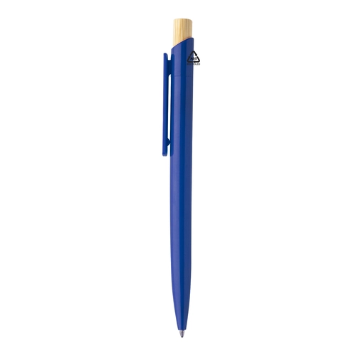 image du produit Stylo à bille en plastique ABS recyclé avec capuchon en bambou