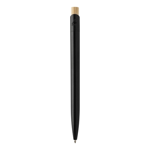 image du produit Stylo à bille en plastique ABS recyclé avec capuchon en bambou