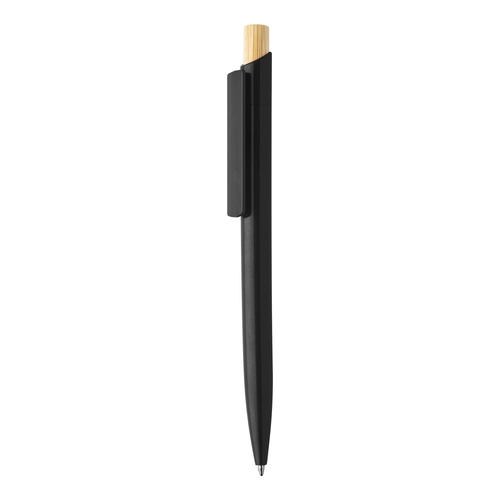 image du produit Stylo à bille en plastique ABS recyclé avec capuchon en bambou
