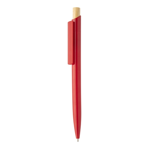 image du produit Stylo à bille en plastique ABS recyclé avec capuchon en bambou