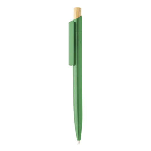 image du produit Stylo à bille en plastique ABS recyclé avec capuchon en bambou