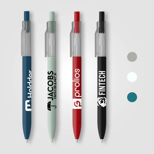 image du produit Stylo à clip translucide en rPET