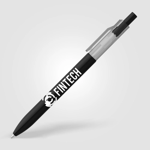 image du produit Stylo à clip translucide en rPET