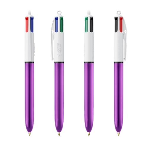 image du produit Stylo BIC® 4 Couleurs Shine bille