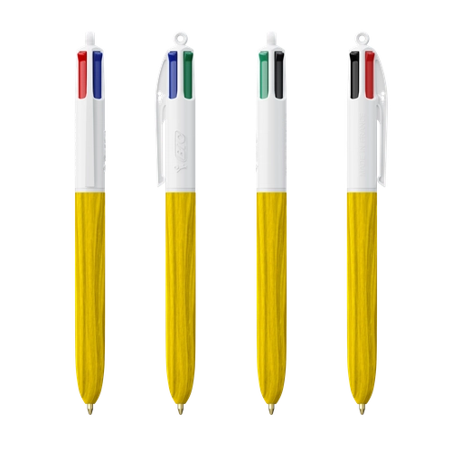 image du produit Stylo BIC® 4 Couleurs Wood Style