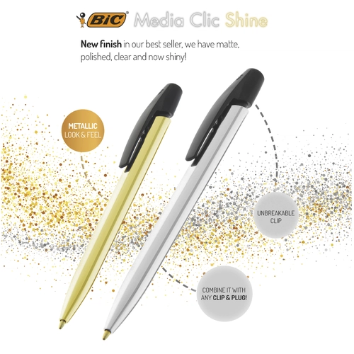 image du produit Stylo BIC® Media Clic Shine ballpen