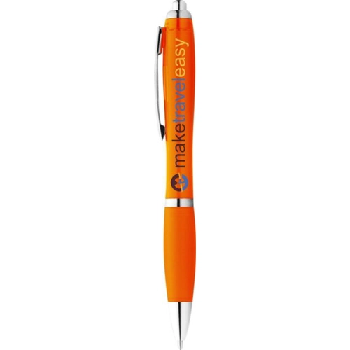 image du produit Stylo bille avec corps et grip colorés