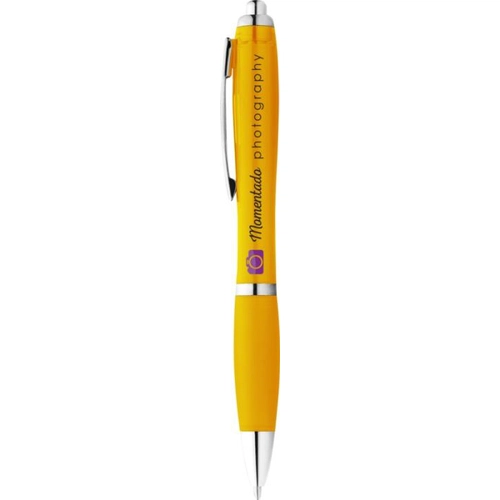 image du produit Stylo bille avec corps et grip colorés
