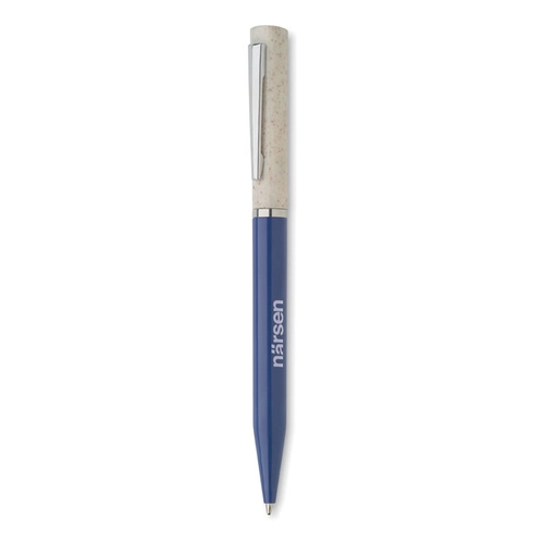 image du produit Stylo bille twist paille de blé/ABS encre bleue
