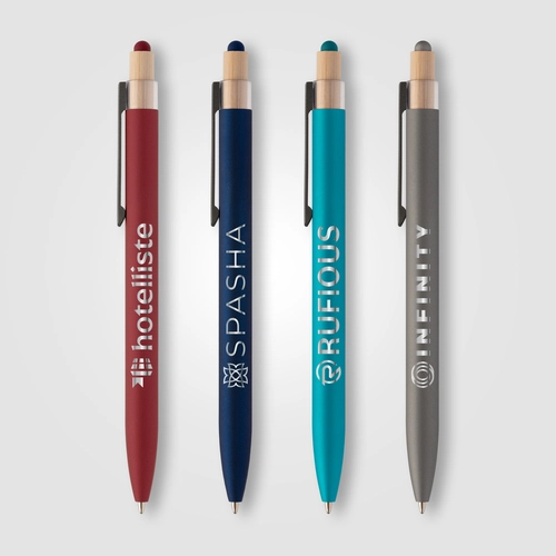 image du produit Stylo en aluminium 100% recyclé avec stylet